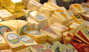 Local, Wisconsin, and imported cheeses