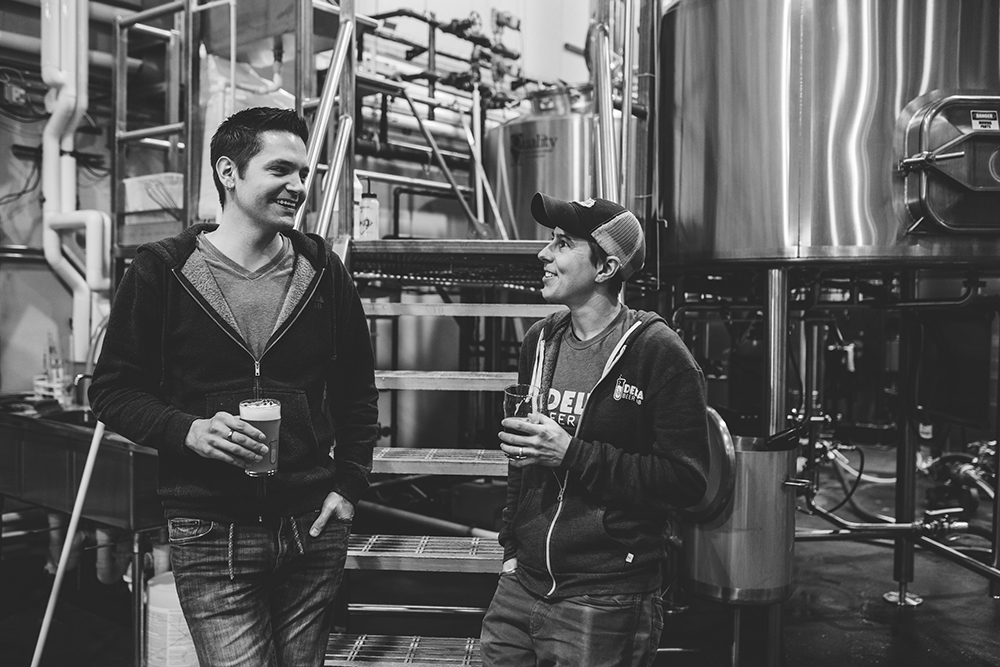 Delta Beer Lab owners Speedy (Michelle) Rien and Pio (Tim) Piotrowski