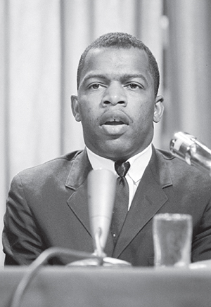 John Lewis, American civil rights activist at a meeting of American Society of Newspaper Editors, April 6, 1964 (Credit: United States Library of Congress)