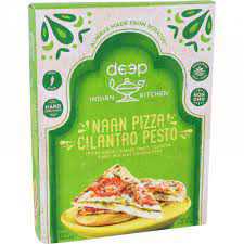 deep indian cilantro pizza