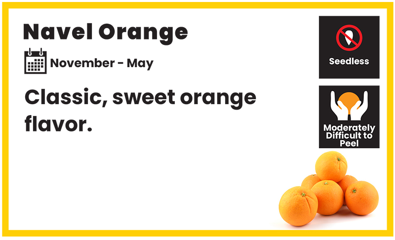 citrus card navel oranges