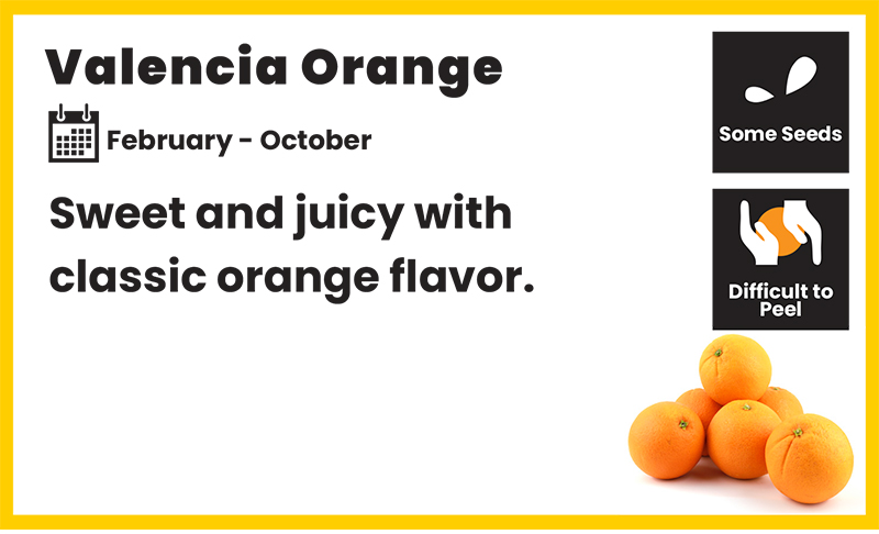 citrus card valencia orange
