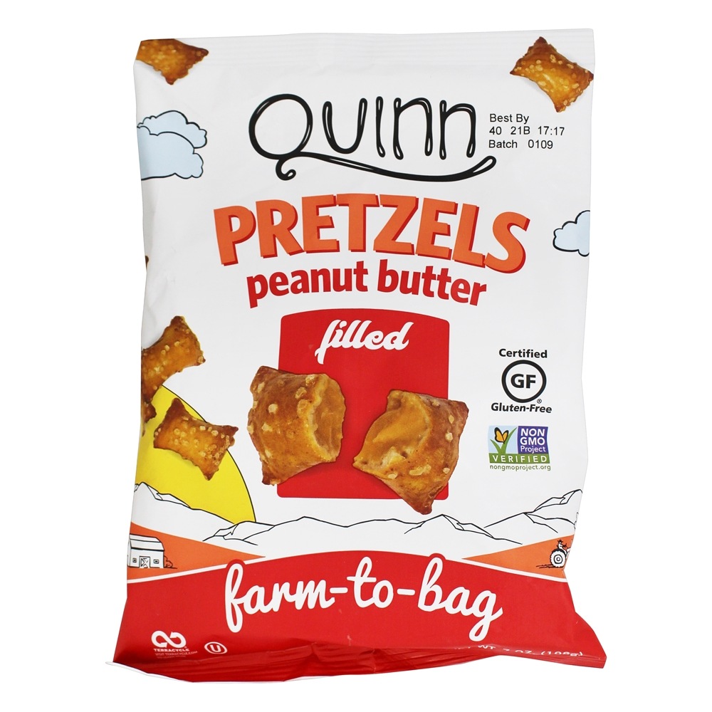 quinn peanut butter-filled pretzels