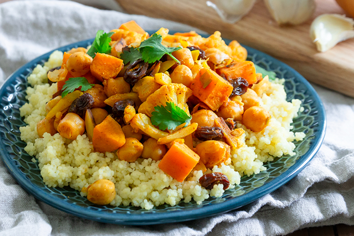 Moroccan Vegetable Tagine with Chickpeas