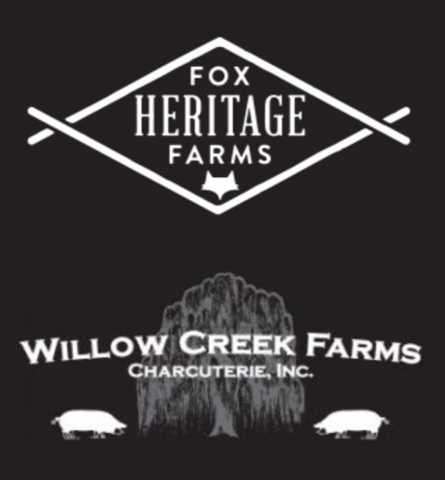 Fox Heritage Farms and Willow Creek Farms logos