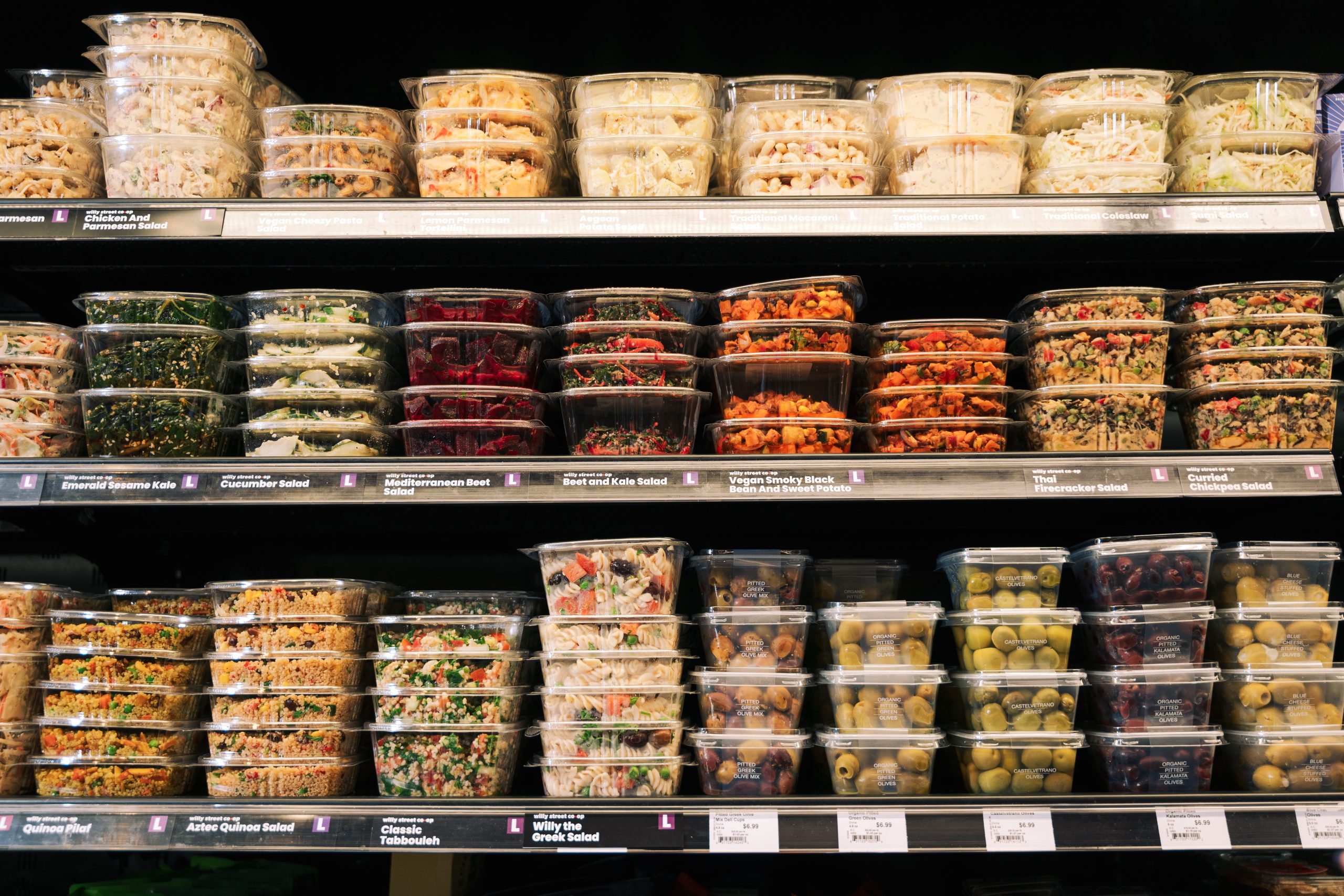 Fresh deli salads