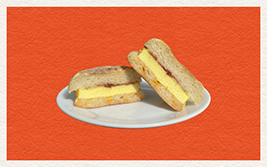 Willy Street Egg and Bacon Breakfast Sandwich