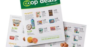 New Co-op Deals flyer format example