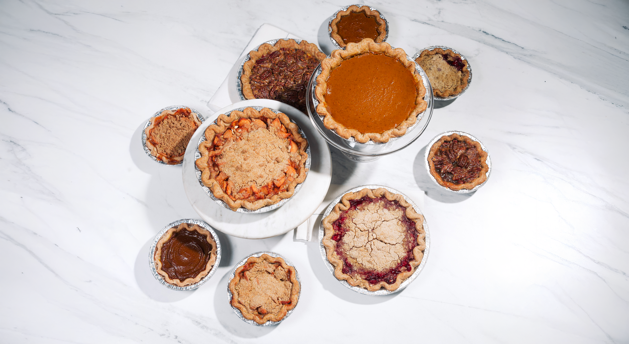 Assorted Thanksgiving pies from Willy Street Co-op