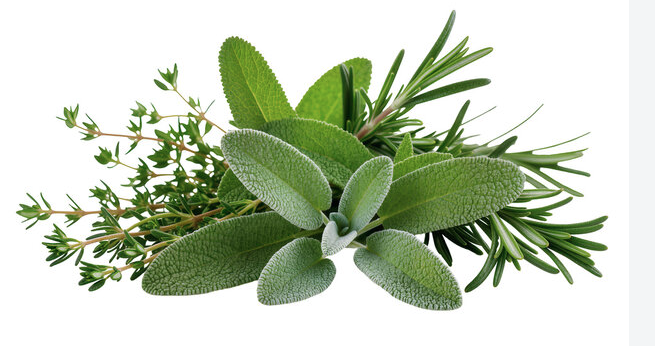 Rosemary, sage, and thyme holiday herb mix