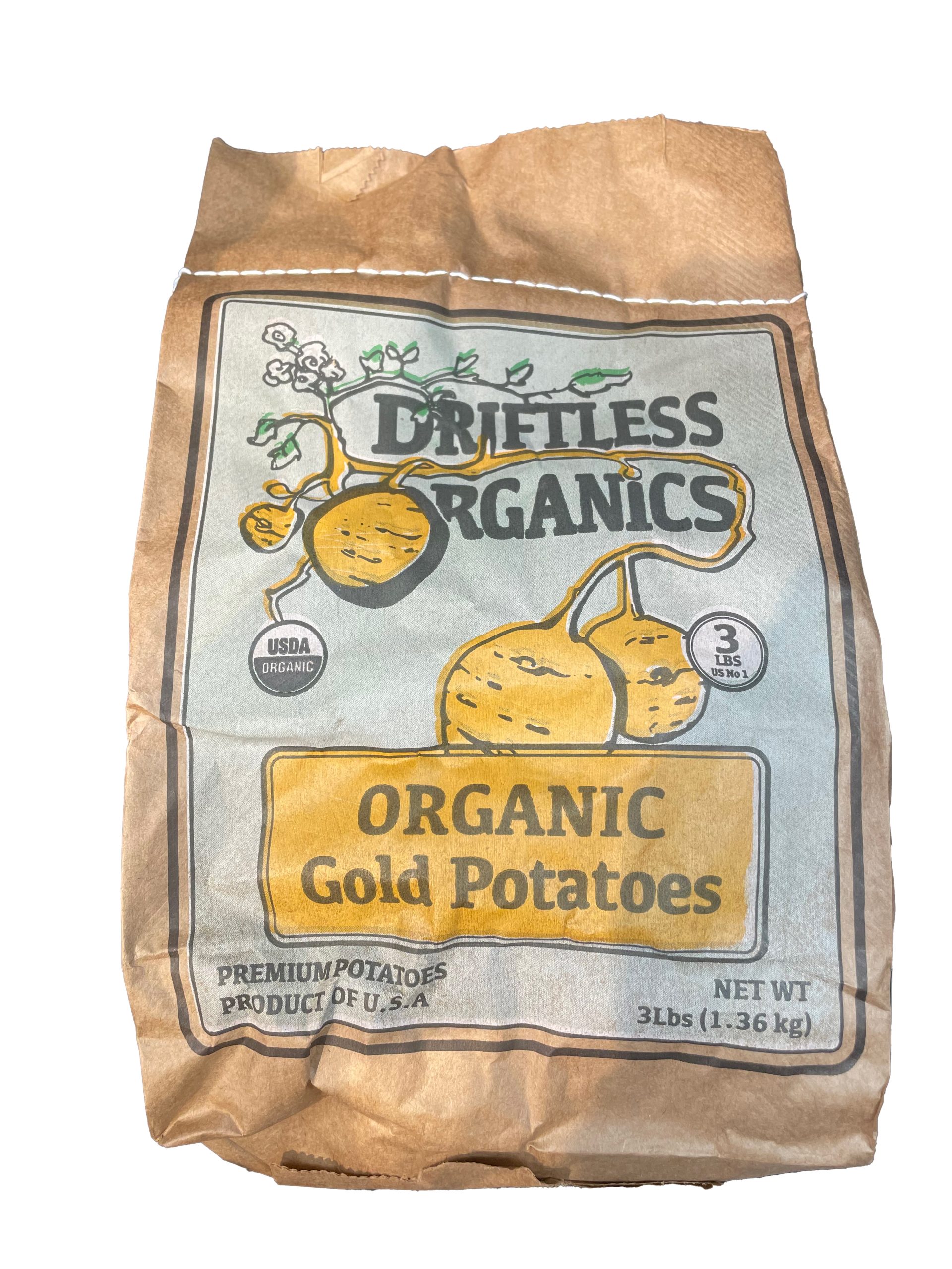 Local organic red and yellow potatoes