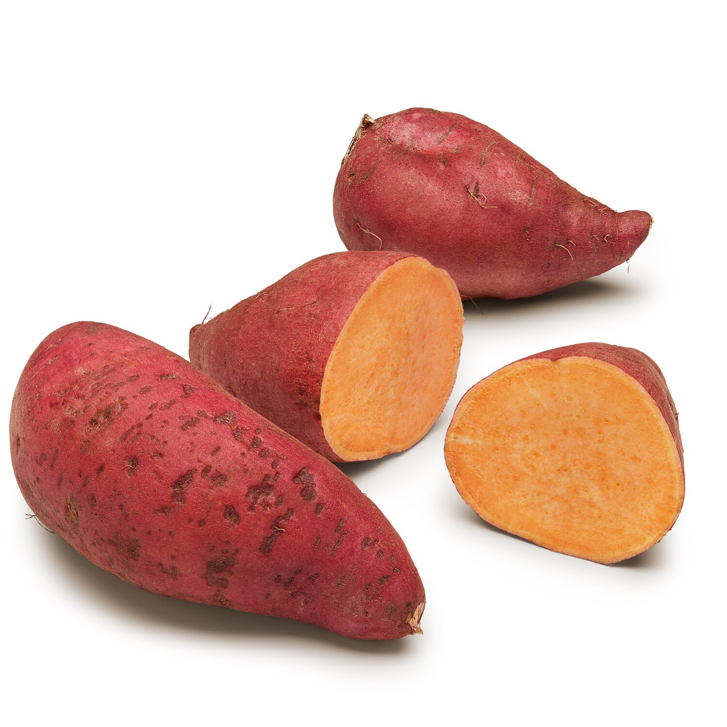 Local organic orange sweet potatoes